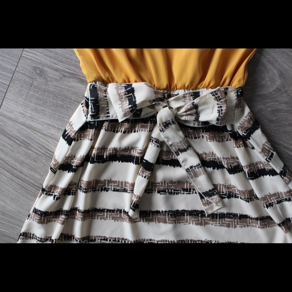 MUSTARD TOP DRESS - Picture 7 of 8